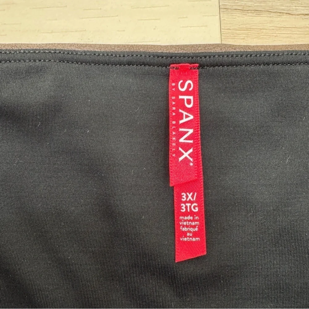 SPANX Faux Brown Leather Leggings size 3X pants plus